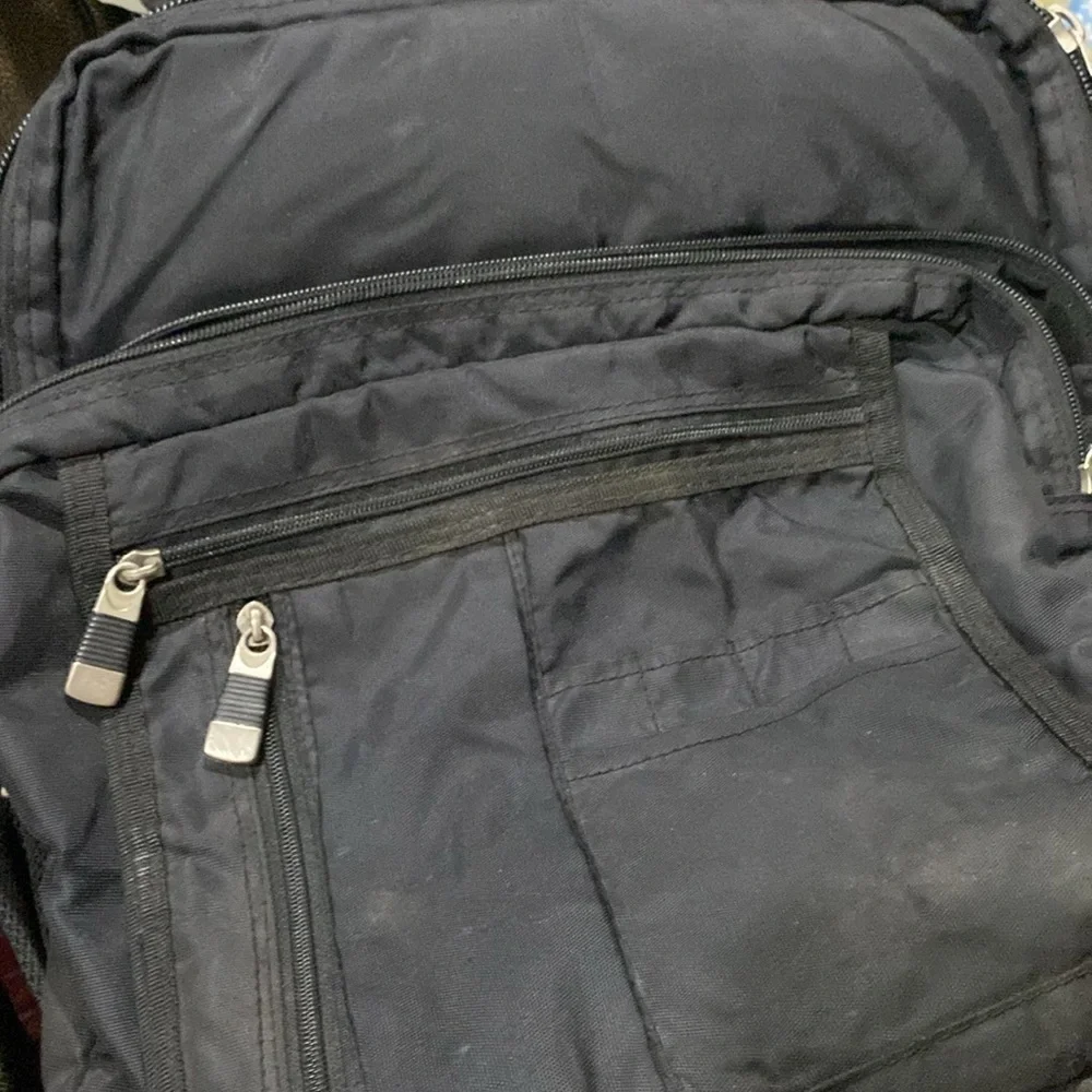 Men’s Black Laptop Backpack Bag Utility Practical Office On-the-Go